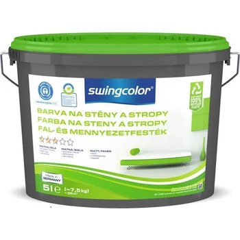 Swingcolor Barva na stěnu a strop 5 l bílá matná 6203 T0005 0095