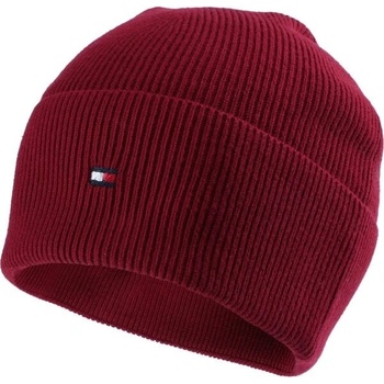 Tommy Hilfiger čepice Essential Flag beanie AW0AW15309 Červená