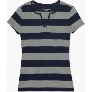 Tommy Hilfiger dámské tričko ESSENTIAL Split multi pruh