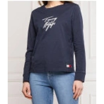 Tommy Hilfiger dámské tričko UW0UW02304 CHS tm. modré