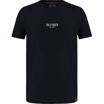 Tommy Hilfiger Essential Hilfiger Logo Tee Modrý