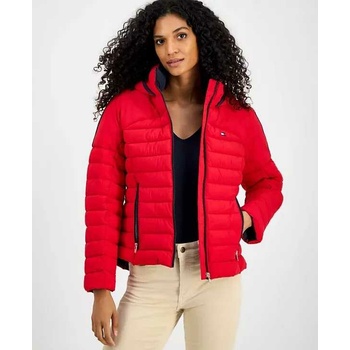 Tommy Hilfiger Hooded Long-Sleeve červená