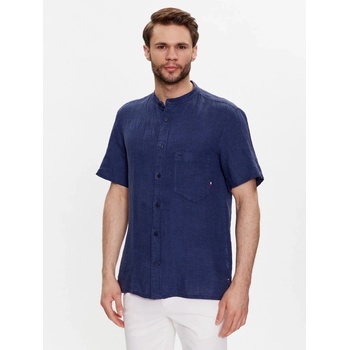 Tommy Hilfiger košile Mandarin regular fit MW0MW30898 tmavomodrá