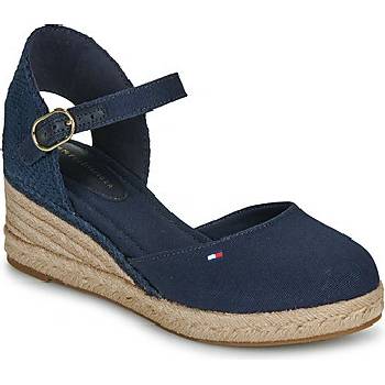 Tommy Hilfiger MID WEDGE ESPAD CLOSED TOE Modrá