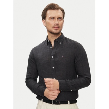 Tommy Hilfiger pánská košile MW0MW34602 černá