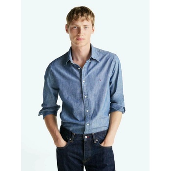 Tommy Hilfiger pánská košile MW0MW36879 modrá