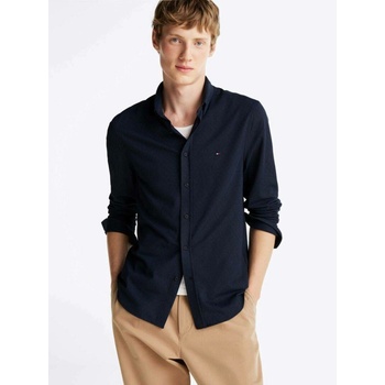 Tommy Hilfiger pánská košile MW0MW37607 tmavě modrá