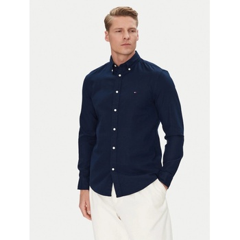 Tommy Hilfiger pánská košile MW0MW38556 tmavě modrá