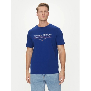 Tommy Hilfiger pánské modré tričko MW0MW38621