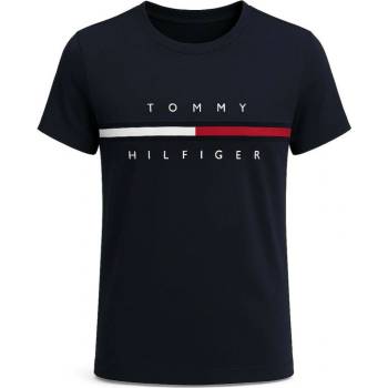 Tommy Hilfiger pánské tričko s krátkým rukávem Core Logo černé