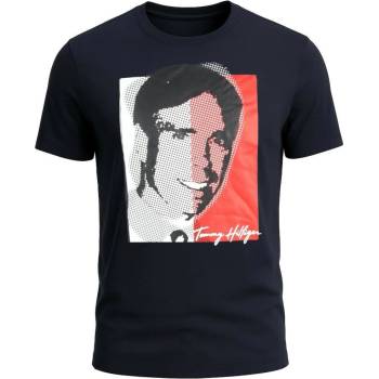 Tommy Hilfiger pánské tričko s krátkým rukávem Tommy Print černé