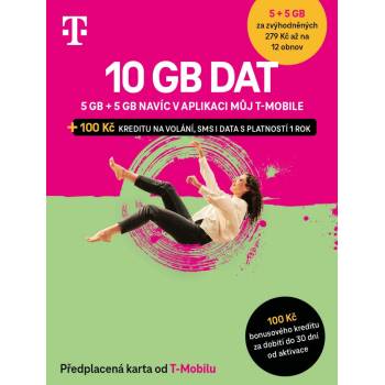 Twist SIM předplacená karta 10GB (5GB + 5GB ZDARMA) + 100 Kč kredit
