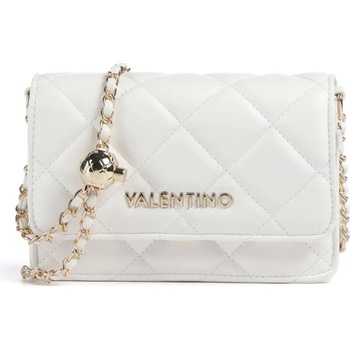Valentino Bags Ocarina prošívaná crossbody kabelka bílá