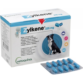 Vetoquinol Zylkene 225 mg pro střední psy 10-30 kg 100 kapslí