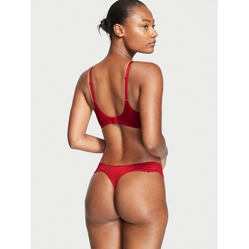 Victoria's Secret dámská tanga Lace Shimmer červená
