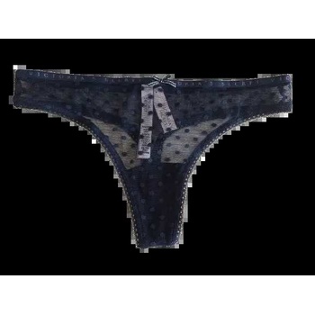 Victoria's Secret dámská tanga Lace Thong Panty modré