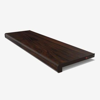 Vnitřní parapet dřevotřískový 580x40 mm, Tmavý ořech