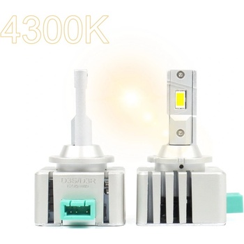 Výkonná LED náhrada xenonových výbojek D3S s teple bílou barvou světla