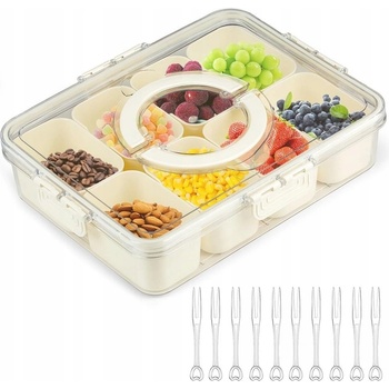 4Home Skleněná dóza na potraviny s víkem Bamboo 1,5 l