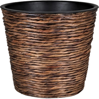 A.H.G. květináč z vodního hyacintu hnědý pr. 30 x 26 cm
