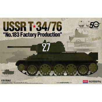 Academy Model Kit tank 13505USSR T 34/76 No.183 Factory Production 1:35