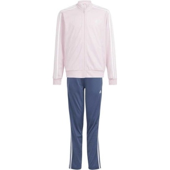 adidas 3-stripes Shiny Trucksuit dětská souprava růžová