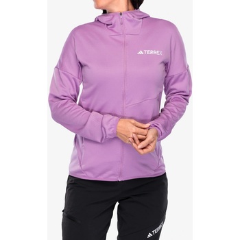 adidas TERREX Xperior Light Fleece Hooded Jacket preloved purple