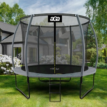 Aga SPORT EXCLUSIVE 305 cm šedá + ochranná síť + žebřík