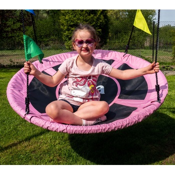 Aga závěsný houpací kruh 100 cm růžová