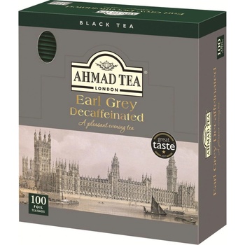 Ahmad Tea Černý čaj Earl Grey Decaffeinated sáčků 100 x 2 g
