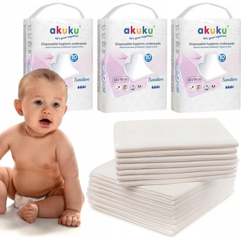 Akuku Jednorázové hygienické podložky Sensitive 10 ks