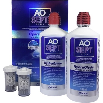 Alcon Aosept Plus HydraGlyde 2 x 360 ml