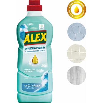 Alex čistič na všechny povrchy svěží vánek 1 l