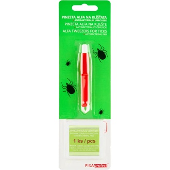 Alfa Vita pinzeta na klíštata s antibakterialními ubrousky 1 ks