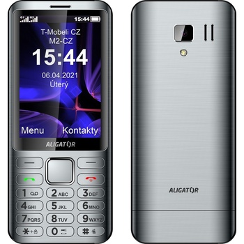 ALIGATOR D950 Dual SIM stříbrná