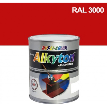 Alkyton hladký lesklý RAL 3020 dopravní červená 750 ml
