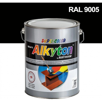 Alkyton hladký polomat RAL 9005 0,75L černá