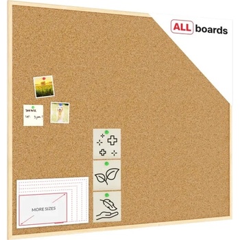 Allboards TK1210D Korková nástěnka 120 x 100 NATURAL TK1210D
