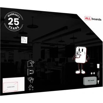 Allboards TS Skleněná tabule 120 x 60 cm CLASSIC TS120x60BK
