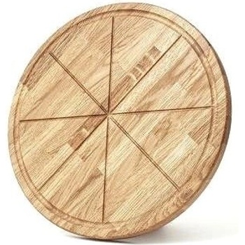 ALLSERVICES Dřevěný talíř na pizzu 34 cm