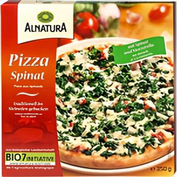 Alnatura BIO Pizza Spinat se špenátem a mozzarellou z kamenné pece 350 g