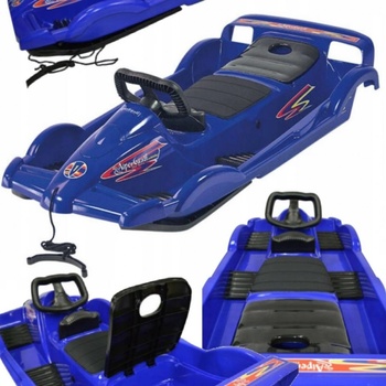 AlpenGaudi Bob Double Race s volantem modrá