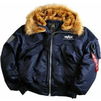 Alpha Industries 45p Hooded Custom modrá