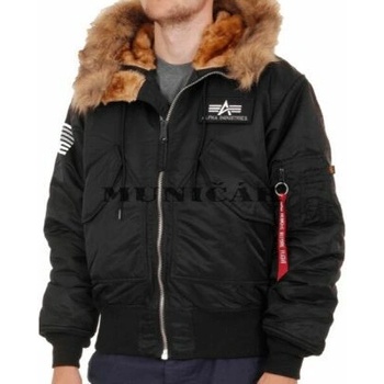 Alpha Industries 45p Hooded Custom reflex černá