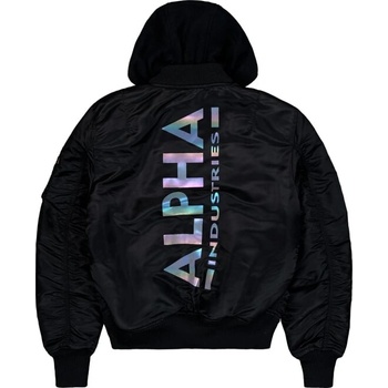 Alpha Industries Bunda MA-1 ZH Back Print višňová tmavá