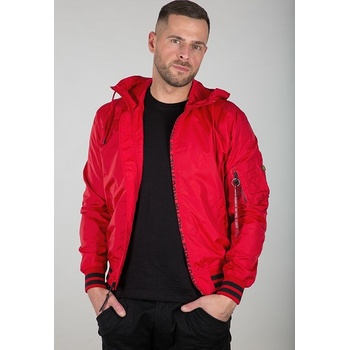Alpha Industries MA-1 LW Hooded PZ červená