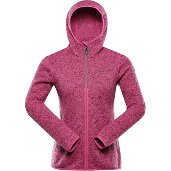 ALPINE PRO ZEGA 2 DÁMSKÝ HŘEJIVÝ SVETR NA ZIP RŮŽOVÁ