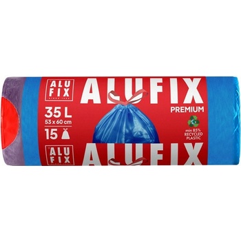 Alufix Pytle Premium stahovací 35l 26µm 15ks modré