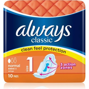 Always Classic Normal hygienické vložky s křidélky 10 ks