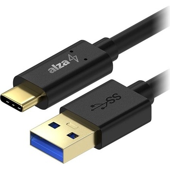 AlzaPower APW-CBTC0041B Core USB-A to USB-C 3.2 Gen 1 5Gbp, 1m, černý